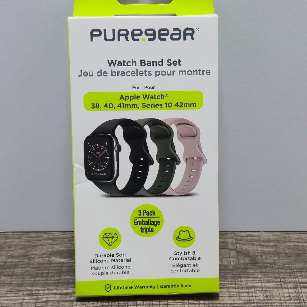 PureGear Watch Band Set Apple Watch (38/40/41mm) Silicone
